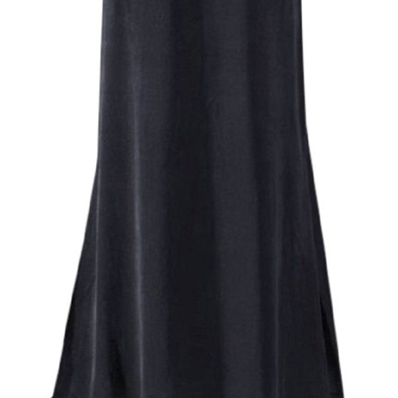 💞Fabulous Fur Accent Sleeve Velour Velvet Maxi Dress Lounger Gown - Picture 4 of 5